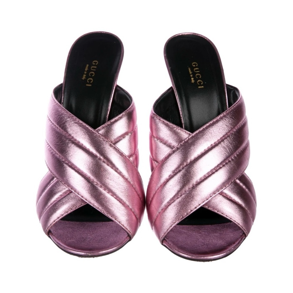 Gucci Women's Pink Slide Sandals